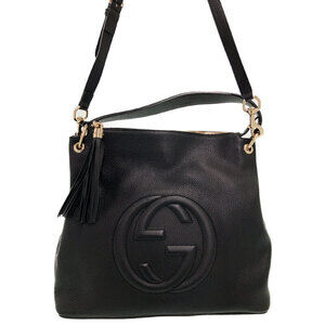 Gucci Soho shoulder bag Leather Tassel Interlocking GG